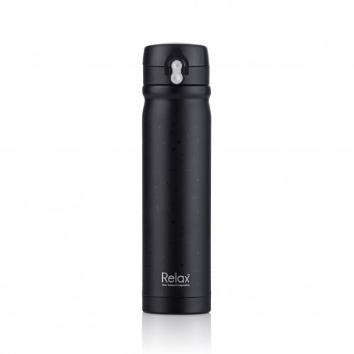RELAX 500ML 18.8 STAINLESS STEEL THERMAL FLASK (BLACK)