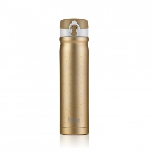 RELAX 500ML 18.8 STAINLESS STEEL THERMAL FLASK (GOLD)