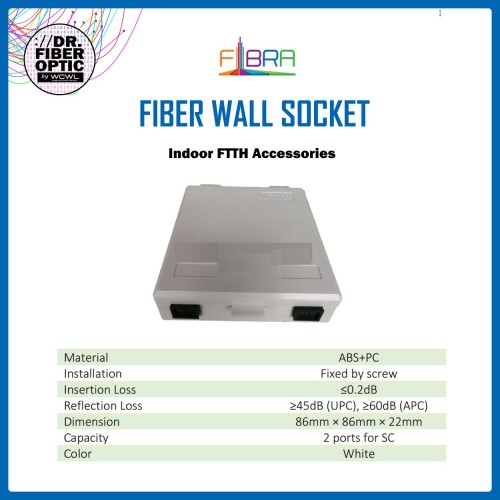 FTTH Accessories | Fiber Wall Socket