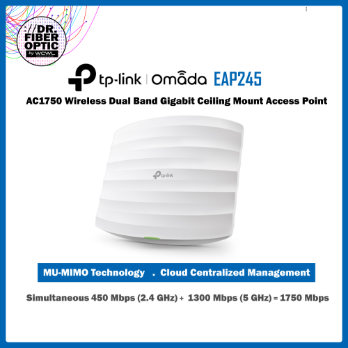 EAP245  AC1750 Wireless Dual Band Gigabit Ceiling Mount Access Point