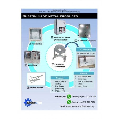 CUSTOM-MADE METAL PRODUCTS