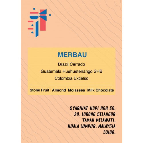 [SYARIKAT KOPI KOK] MERBAU Espresso Blend Coffee Beans- Flagship Arabica Blend (1 KG)