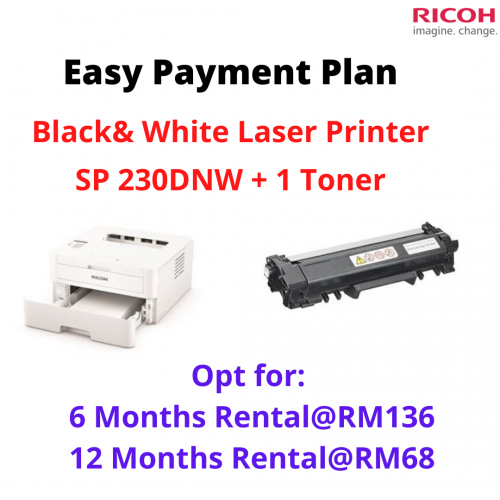 SP 230DNW + 1 Toner