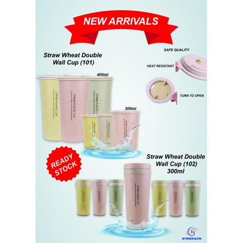SPECIAL PRICE VISTAGE MEMBER Straw Wheat Husk Cup 2241J (400ml)