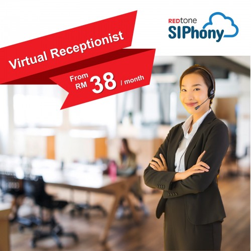 REDtone SIPhony Virtual Line (Virtual Receptionist) Service - Customise your own automated voice answering machine