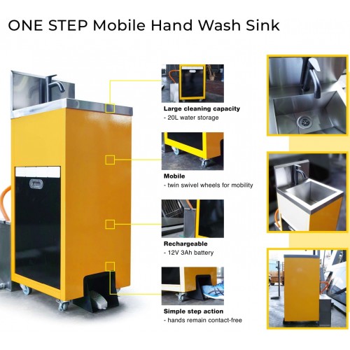ONE STEP Mobile Handwash Sink