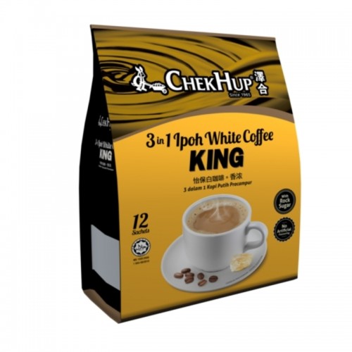 Chek Hup 3 in 1 Ipoh White Coffee – King (40g x 12 sachets)