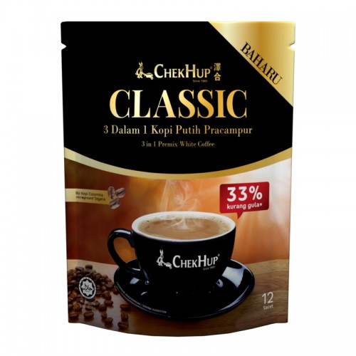 Chek Hup 3 in 1 Classic White Coffee (37g x 12 sachets)