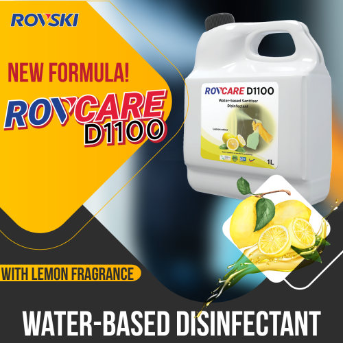 ROVCARE D1100 (Lemon) Disinfectant, Deodorizer and Sanitiser (5 Liter)