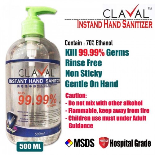 Claval Hand Sanitizer Gel Type 500ML
