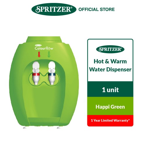 Spritzer Colourflow Hot & Warm Water Dispenser - Happi Green
