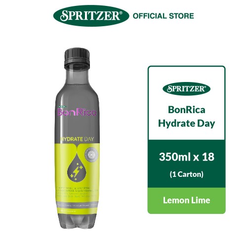 Spritzer BonRica Hydrate Day - Lemon Lime (350ml x 18)