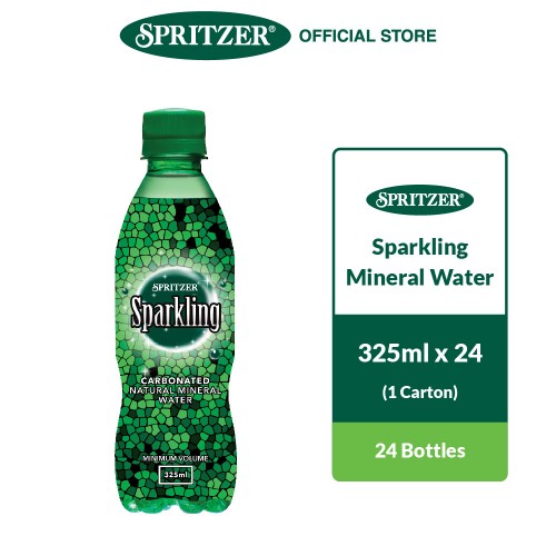Spritzer Sparkling Natural Mineral Water (325ml x 24)
