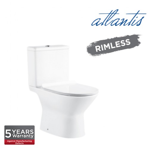 Atlantis Brussels Close Couple Rimless Wash Down Pedestal Water Closet AT-WC2009S